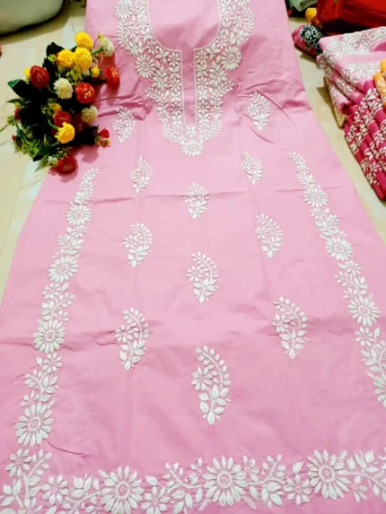 হাতের কাজের ভরাট সেলাইয়ের সিঙ্গেল কামিজ-1.2